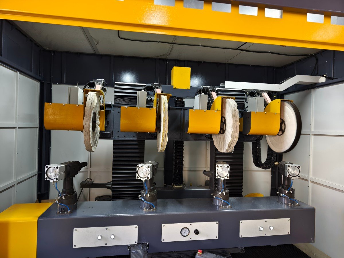 KS-NC4A CNC polishing machine for consistent four-station batch production