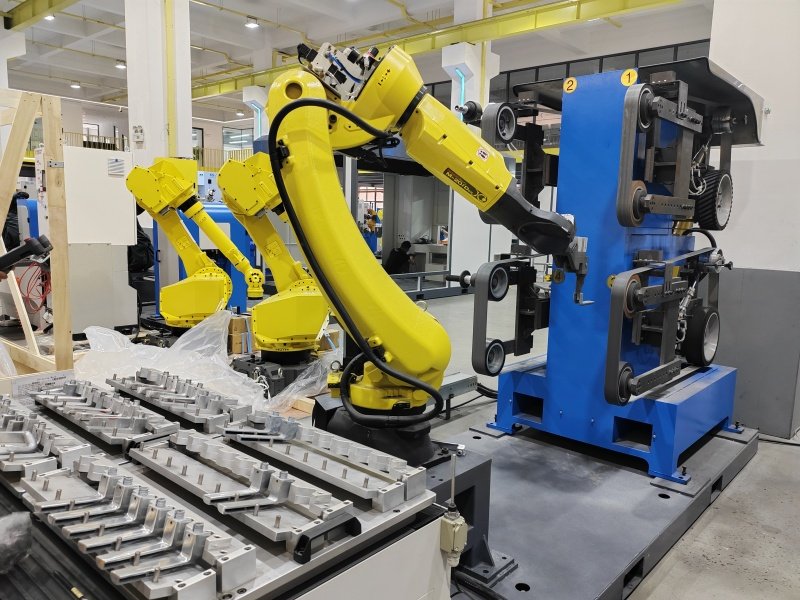 robotic polishing sample testing for metal parts