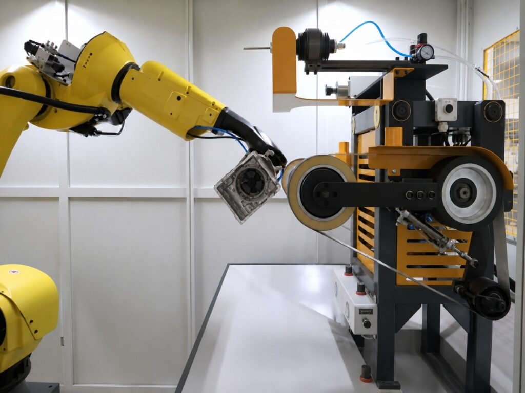 robotic polishing machine for Aluminum casting parts