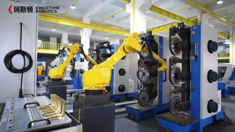 Robotic polishing cell used to evaluate cycle time and production capacity